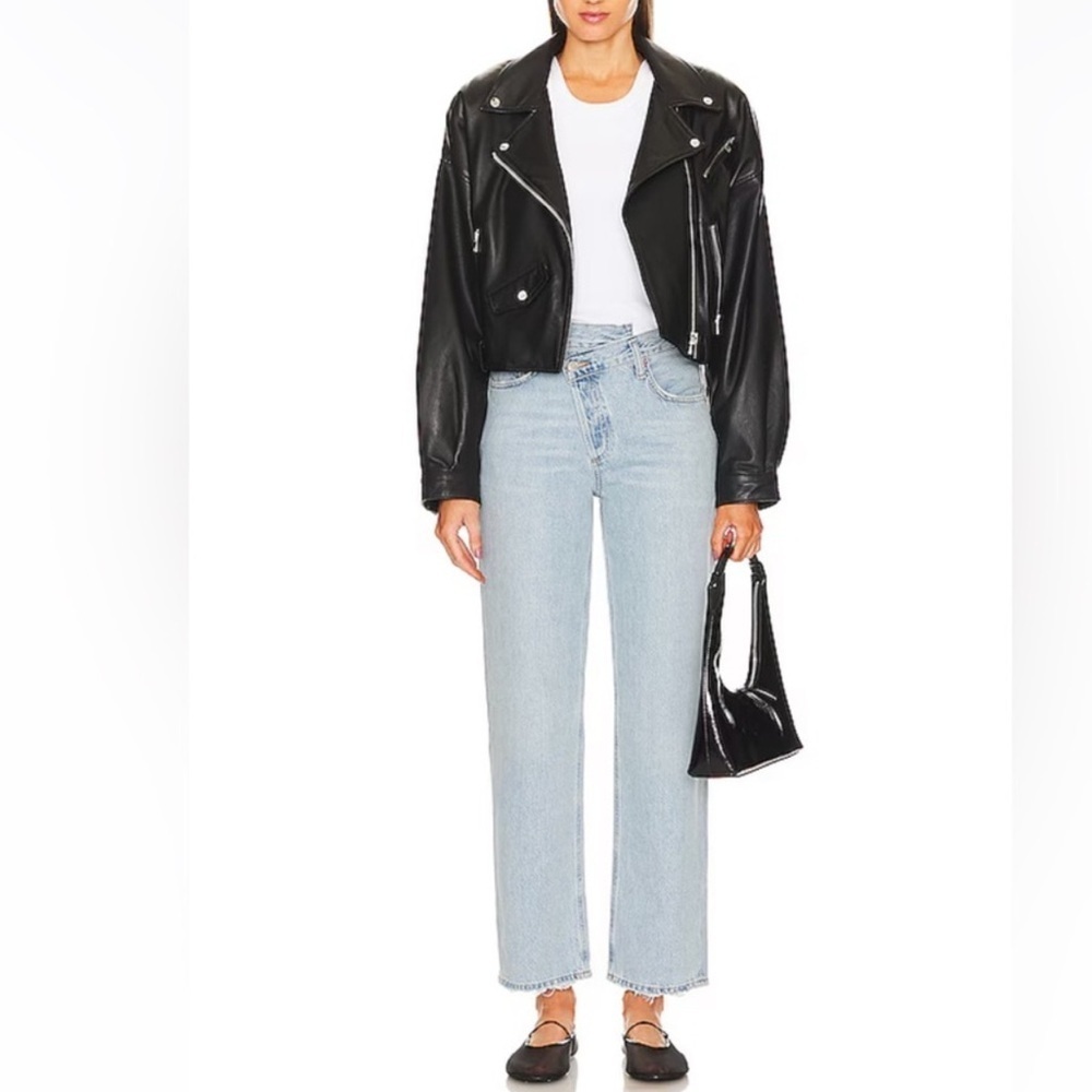 AGolde Criss Cross button fly Jeans